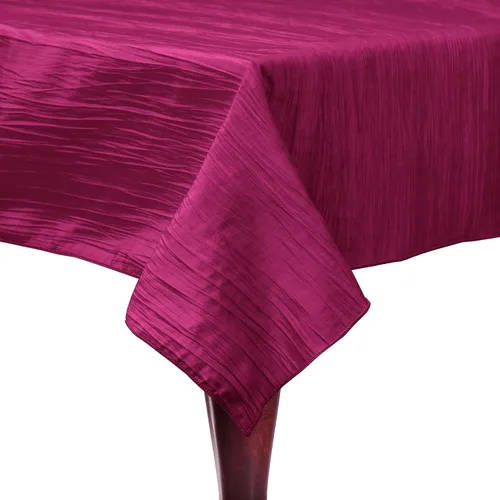 Miniatura 35 de Ultimate Textile - Paquete de 2 - Tafetán arrugado - Mantel rectangular Delano de 50 x 108 pulgadas, color verde manzana
