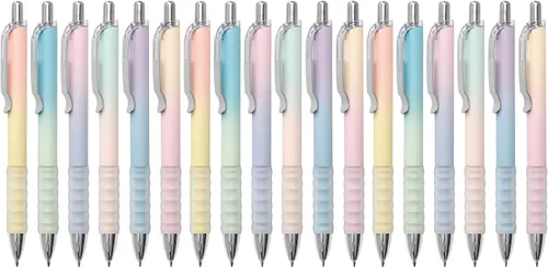Miniatura 8 de Aisibeiger Bolígrafos de gel de 0.020 in de tinta negra, bolígrafos retráctiles de gel para escritura suave, suministros de oficina (12 unidades)