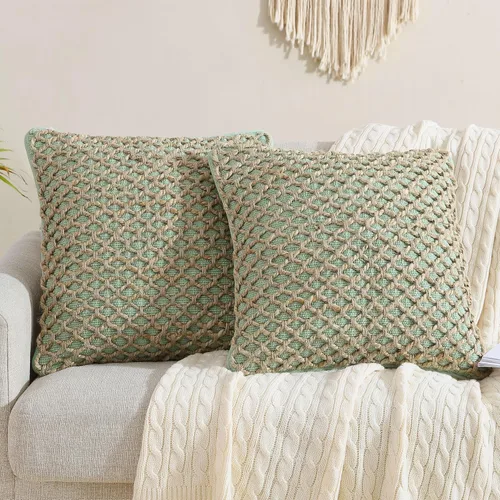 Miniatura 34 de Boho Living Jada Cojín Decorativo, Incluye Acento, Diseño Tejido Premium, Decoración de Sala de Estar, (1) Funda de Cojín de 20" x 20" con Relleno