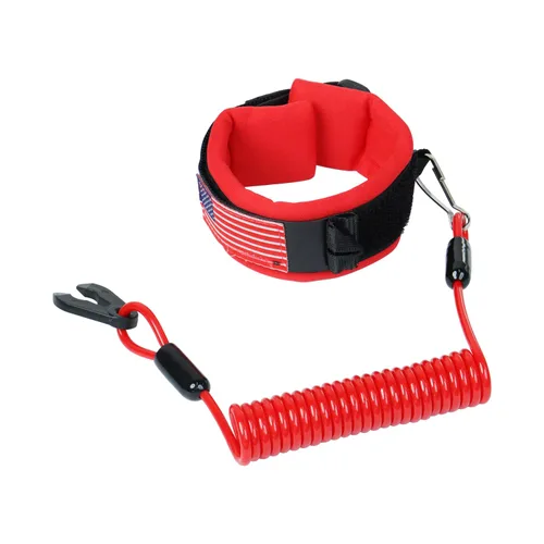 Miniatura 10 de Cordón de interruptor de parada de emergencia para embarcación y moto acuática, correa de muñeca compatible con Yamaha Jet Ski, motor fuera de Azul