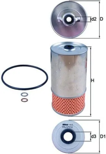 Miniatura 3 de MAHLE Filtro de aceite OX 78D