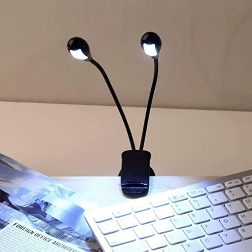 Miniatura 5 de Luz de soporte de música, luz LED de lectura de libros, luz USB y funciona con baterías/luces portátiles para piano de viaje, lector electrónico