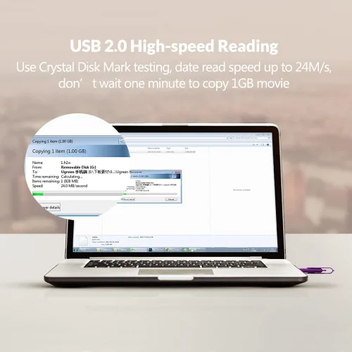 Miniatura 5 de 32 GB OTG USB Flash Drive 64 gb128gb Pendrive de metal para teléfono inteligente Android Micro USB Pen Drive USB 2.0 para Samsung, Huawei, Púrpura