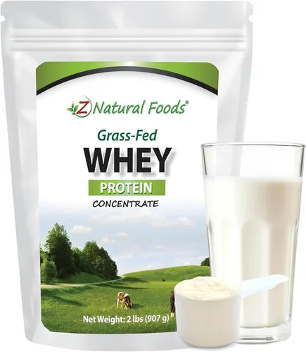 Miniatura 8 de Z Natural Foods Concentrado de proteína de suero alimentado con pasto - Polvo de proteína de suero limpio de Nueva Zelanda - Proteína de suero pura