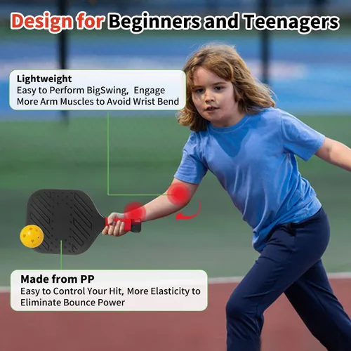 Miniatura 7 de Juego de 2 palas de pickleball ligeras impermeables y ligeras, juguetes de playa y piscina, divertido juego deportivo, regalo para adolescentes