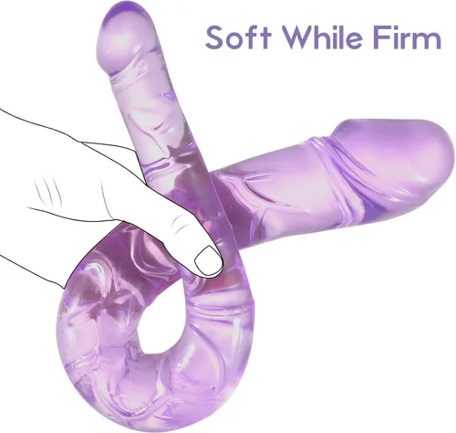 Miniatura 3 de Consoladores de doble extremo, consolador realista súper largo para simulación de vagina anal, flexible de doble cara para adultos, juguetes