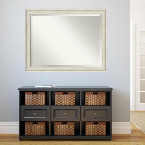 Miniatura 5 de Amanti Art Espejo de baño, espejo de pared color crema de abedul Regal para usar como espejo de tocador de baño sobre fregadero