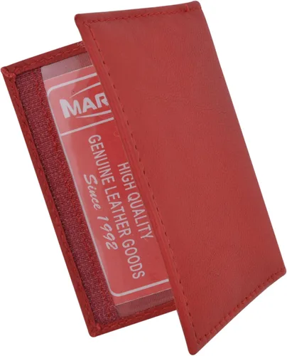 Miniatura 6 de Marshal Tarjetero de piel de cordero auténtica con llavero para tarjetas de crédito