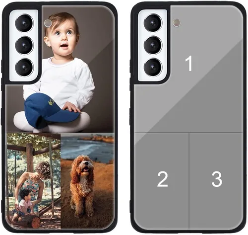 Miniatura 516 de Funda de teléfono personalizada para Samsung Galaxy S22+ / S22 Plus 5G, funda de TPU suave de vidrio templado antiarañazos personalizada con foto