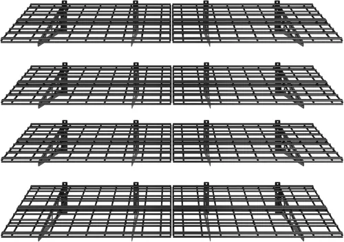 FLEXIMOUNTS - Repisas de pared para garaje, 2 unidades Negro