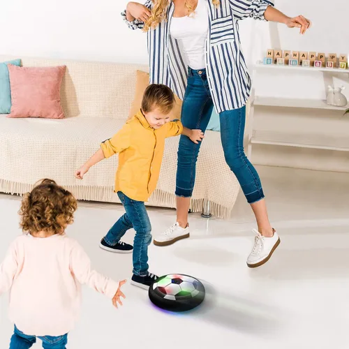 Miniatura 7 de Toyk Juguetes para niños – Pelota de fútbol LED Hover – Pelota de entrenamiento de energía aérea para jugar al fútbol en interiores y exteriores