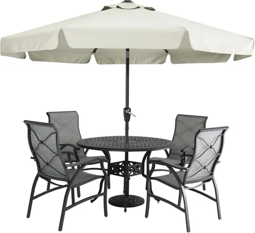 Miniatura 13 de MASTERCANOPY Sombrilla de Patio Valance para Mesa de Exterior Market - 8 Varillas (9 pies, Turquesa)