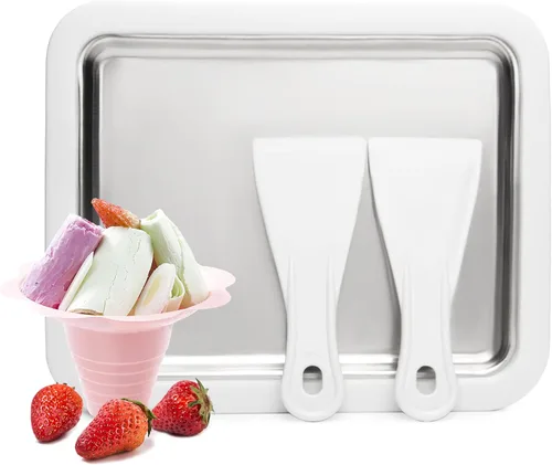 JoyMech Máquina para hacer helados instantáneos, ideal para hacer helados suaves para servir helados, sorbete de yogur congelado, helado enrollado