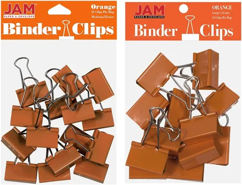 Miniatura 28 de Broches aprietapapeles JAM Paper®, Blanco
