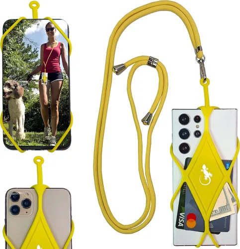 Miniatura 17 de Gecko Travel Tech Cordones de teléfono con cordón para teléfono celular para alrededor del cuello del cuello Lanyard Phone Crossbody Cuello Flame Xl
