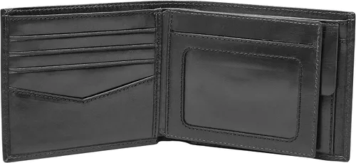 Miniatura 3 de Fossil Mens Ryan Leather RFID-Blocking Bifold Wallet with Coin Pocket