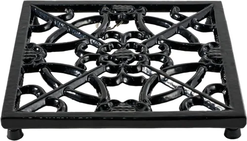 Miniatura 14 de JOGREFUL Alfombrillas salvamanteles de hierro fundido, soportes para ollas de cocina para mesa o encimeras Portect, resistentes al calor para Rojo