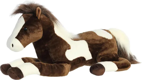 Miniatura 4 de Aurora® Adorable animal de peluche Super Flopsie™ Paint™, facilidad lúdica, compañeros atemporales, color marrón, 27 pulgadas