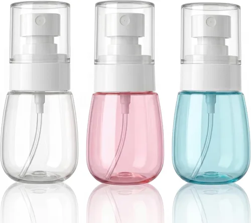 Miniatura 14 de Paquete de 3 botellas pequeñas de espray de 1 onza transparente, mini botellas de espray de niebla fina, recipientes portátiles vacíos recargables