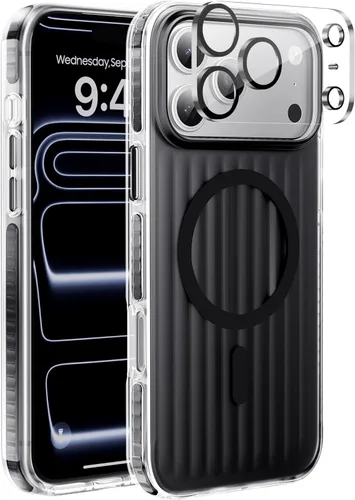 Miniatura 48 de Funda para iPhone 17 Pro Max con protector de lente de cámara [protección de grado militar de 10 pies] compatible con MagSafe a prueba de golpes