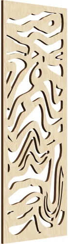 Miniatura 168 de 9 3/8"W x 24 3/8"H x 1/4"T Northfield Decorativos Paneles de Pared de Madera Calado, Abedul