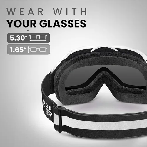 Miniatura 144 de OutdoorMaster OTG Gafas de esquí – Gafas sobre lentes para esquí y snowboard para hombres, mujeres y jóvenes – 100% de protección UV A1-vlt 46%