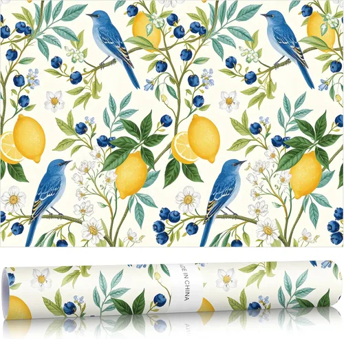 Miniatura 34 de Gersoniel 10 hojas de forros de cajones para aparadores, revestimientos de cajones perfumados, papel perfumado no adhesivo para estantes fragantes