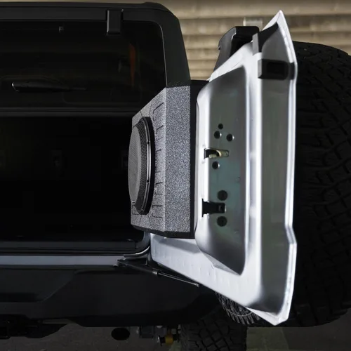 Miniatura 9 de Stinger Ford Bronco (2021+) - Caja de subwoofer montada en la puerta oscilante de 800 W de 12 pulgadas, subcaja compacta sellada para añadir graves