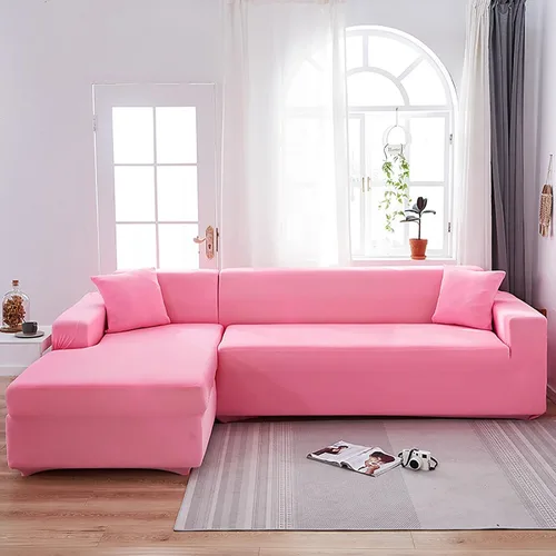 Miniatura 27 de Konsilsa Funda elástica para sofá en forma de L, funda completa para sofá de 1/2/3/4 plazas, protector de muebles suave, antideslizante, lavable a