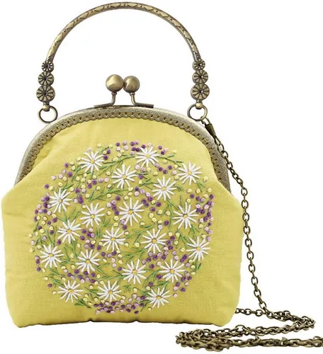 Kits de monedero bordado para principiantes y adultos, hecho a mano, cartera bordada con todos los suministros, Soft Breeze, Vintage