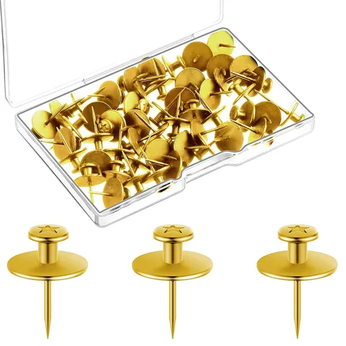 Miniatura 13 de Ganchos de pared para colgar fotos, ganchos de pared de doble cabeza, ganchos para colgar fotos, clavos, ganchos pequeños para colgar fotos, Oro