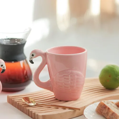 Miniatura 3 de JointVictory Taza de café de flamenco rosa de 15 onzas, taza de flamenco, regalo de Navidad y cumpleaños para mujeres, esposa, día de la madre
