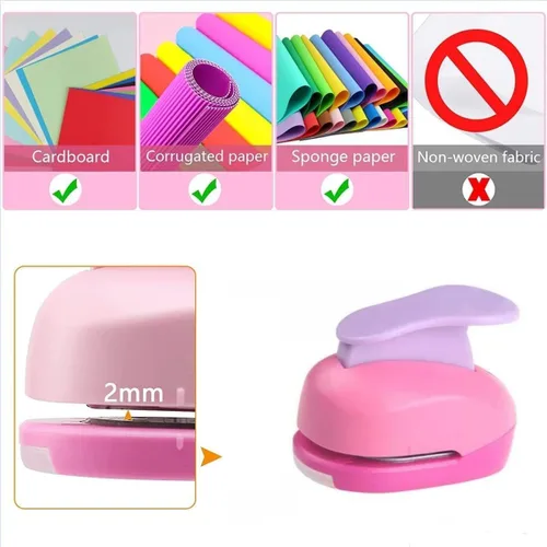 Miniatura 2 de CADY Crafts - Juego de punzones de papel de 0.315 in, 0.591 in, 0.984 in, 3 unidades (flor)