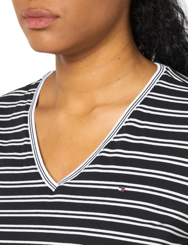Miniatura 2 de Tommy Hilfiger Camisetas clásicas para mujer - Camisetas de algodón con cuello en V