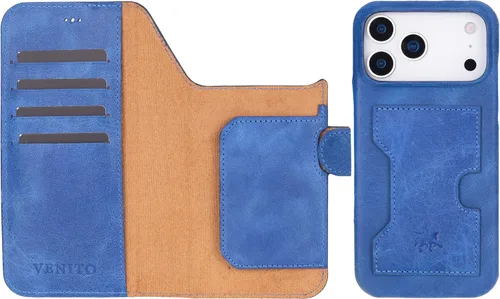 Miniatura 110 de Venito Florence - Funda de piel compatible con Samsung Galaxy S9, extra segura con bloqueo RFID, cartera desmontable para teléfono (gris decolorado)