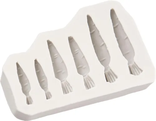 Miniatura 8 de Moldes de silicona de zanahoria para Pascua, molde de fondant de zanahoria vegetal para decoración de tartas, decoración de cupcakes de chocolate