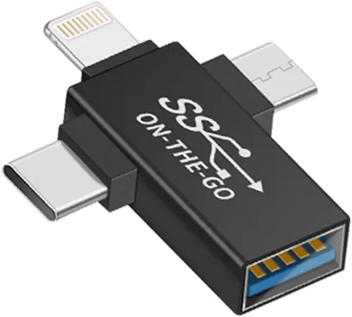Miniatura 6 de Adaptador 2 en 1 tipo C y Micro USB a USB 3.0 - Soporta función OTG