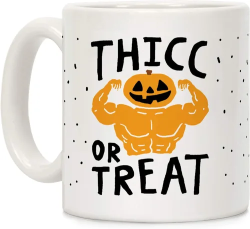 Miniatura 68 de LookHUMAN Taza de Café de Halloween – Halloween Is Meowgical Tazas, Taza de Café Espeluznante Idea de Regalos de Taza, 15 Onzas 10-Blanco