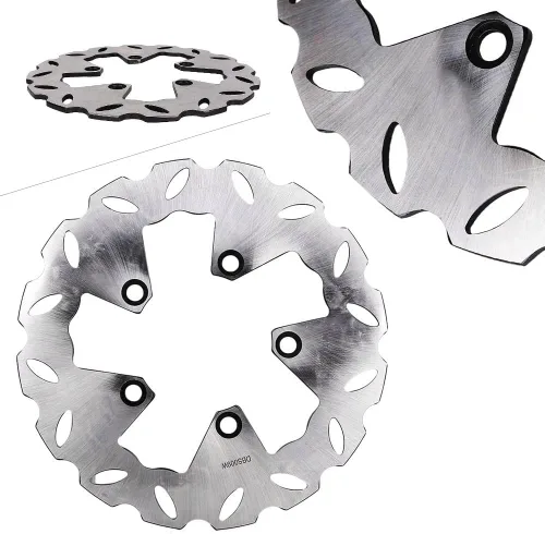 Miniatura 2 de 1 Unid Motor de acero inoxidable Rotores de disco flotante Rotores de freno trasero para DOWNTOWN i 200 300 ABS 2009-2011 plata