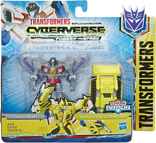 Miniatura 2 de Transformers Tra Cyberverse Spark Armor Starscream, Marrón/A