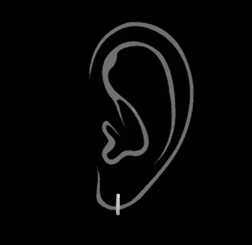 Miniatura 5 de Ritastephens - Pendientes de aro unisex de oro de 14 quilates, tamaño pequeño o regular