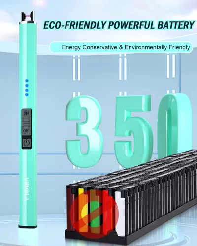 Miniatura 2 de Encendedor recargable Encendedores de velas eléctricos de plasma de arco sin llama a prueba de viento USB Encendedor Multi-Seguridad Protección Azul