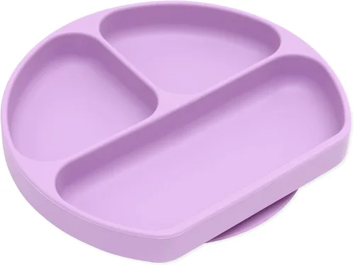 Miniatura 19 de Bumkins Plato de succión para niños pequeños y bebés, cubierta de plato con agarre dividido para bebés y niños, destete guiado por el bebé