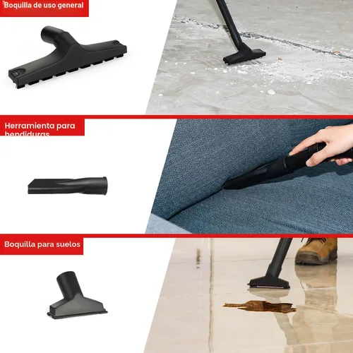 Miniatura 5 de Shop-Vac Aspiradora húmeda/seca de 3 galones y 4.0 HP con función de soplador, tanque de acero inoxidable, aspiradora portátil con ruedas, incluye