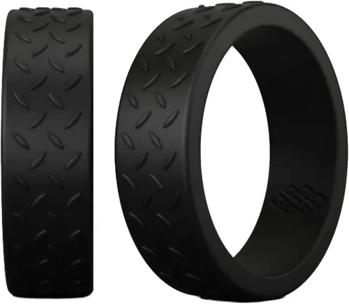 Miniatura 37 de Knot Theory - Anillo de boda de silicón para hombres y mujeres Anillos de goma finos de calidad superior con gran estilo, comodidad; son ideales