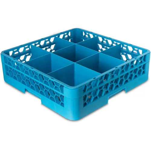 Miniatura 10 de Carlisle FoodService Products RG3614 OptiClean - Estante de vidrio con 36 compartimentos, compartimentos de 2.94 pulgadas, color azul (paquete de 6)