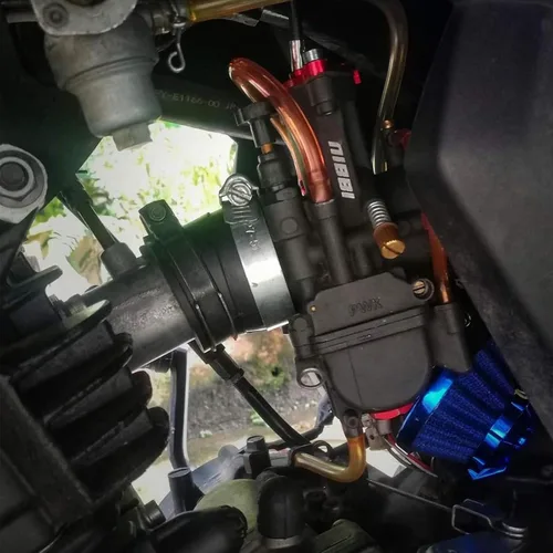 Miniatura 7 de NIBBI Carburador PWK de 24 mm con carburador Jets, Compatible con 125 cc-150 cc YAMAHA KAWASAKI SUZUKI Apollo SSR TTR SYM TAOTAO ATV, moto de cross