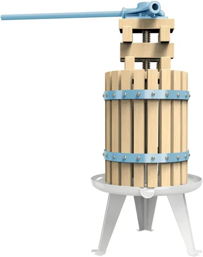 Miniatura 9 de SQUEEZE master Prensa de Frutas - 7.9 Galones/30L - Cesta de Madera Maciza Prensa de Vino - Exprimidor Tradicional Vintage - 6 Bloques de Prensa