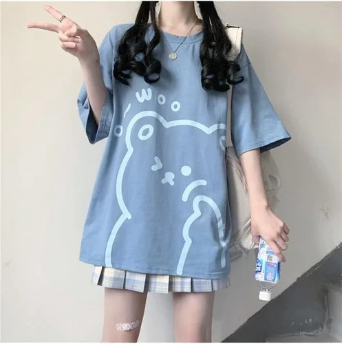 Miniatura 4 de Fairycore - Camisetas gráficas para adolescentes y mujeres, sudaderas preppy grunge, camisetas de gran tamaño, camisetas Kawaii holgadas, tops