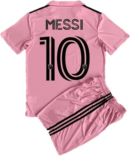 Camisetas de fútbol para niños No.10 Jersey Niños Fútbol Juvenil Conjunto de camiseta Inter Miami